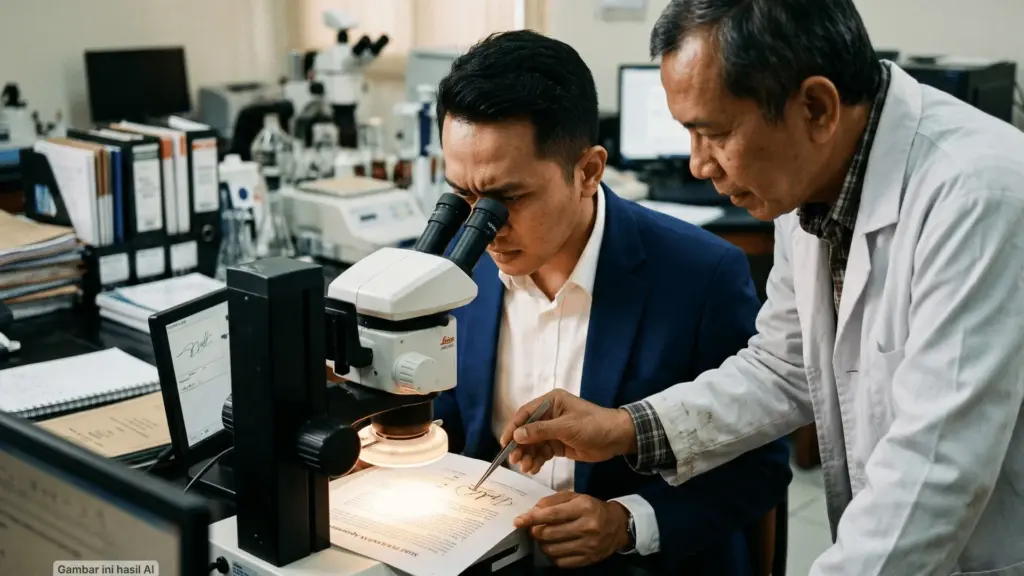 Praktik Analisis Mikroskopis Forensik Dokumen