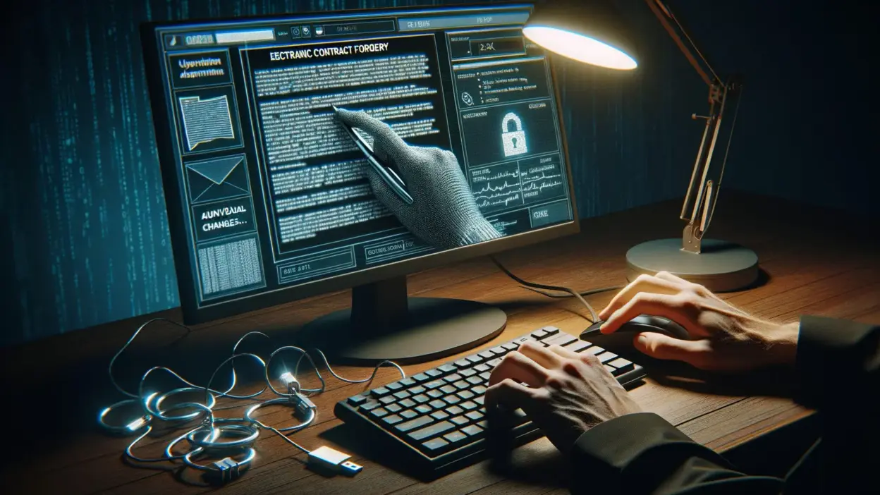 Photo Electronic Contract Forgery